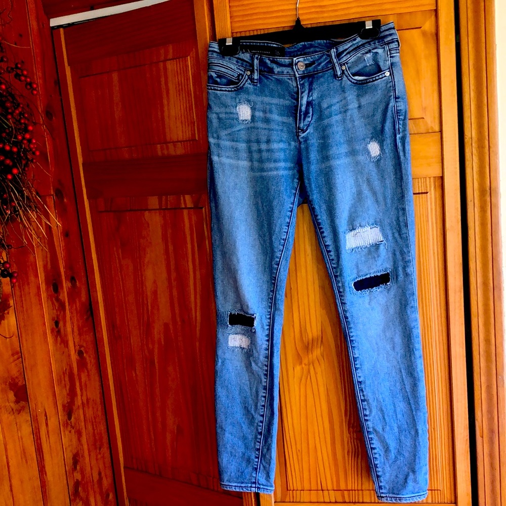 AX Armani Exchange skinny blue jeans Jambe Etroite 26S/C